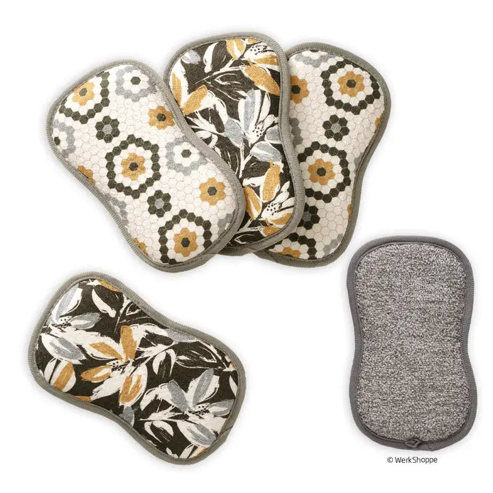 WerkShoppe Quick Drying Scrubbies-Set Of 4