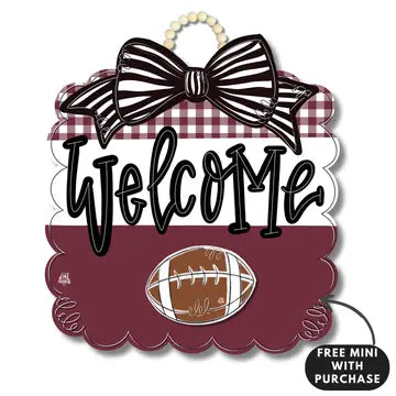 Maroon Game Day Door Hangers