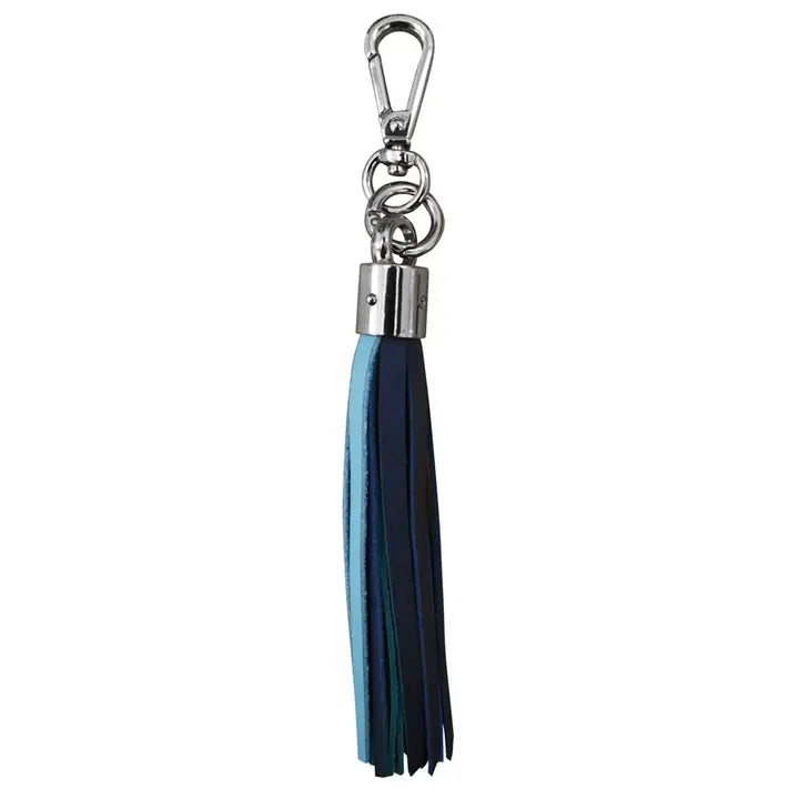 Leather Tassel Keychain-Serenity Multi