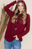 Contrast Elbow Patch Hoodie Top