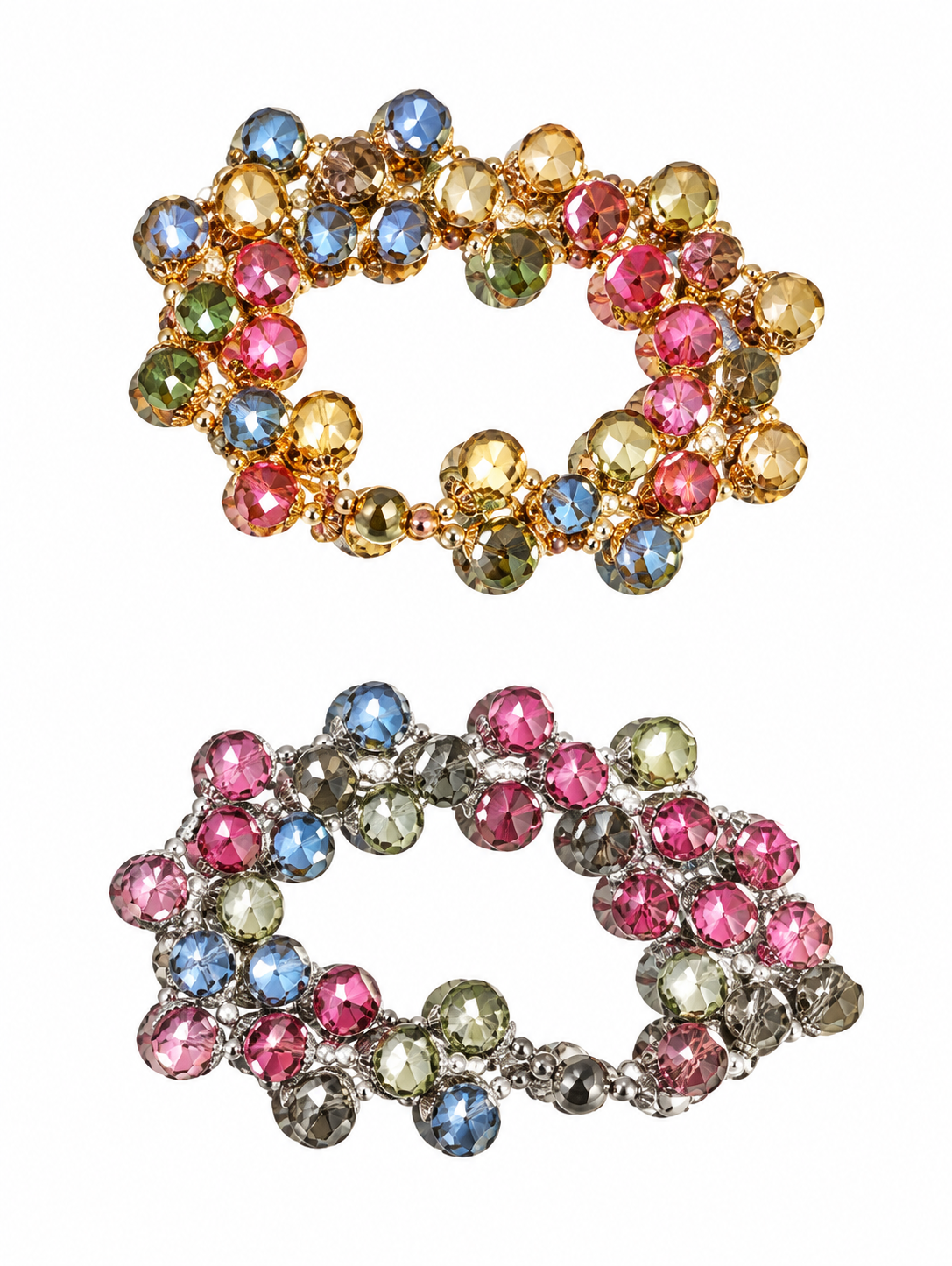 The Poppy Crystal Cluster Bracelet