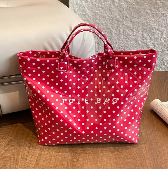 MKS America-Lettered Polka Dot TOTE BAG