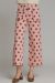 Polka Dot High Waist Wide Leg Pants Featuring Scallop Trim