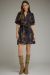 Floral Short Puff Sleeve Mini Dress