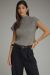 Solid Cap Sleeve Knit top Featuring Ribbed Texture