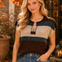 Sleeveless Crocheted Striped Top