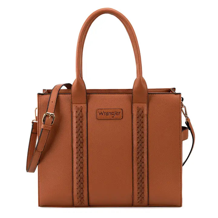 Wrangler Carry-All Tote/Crossbody in Brown