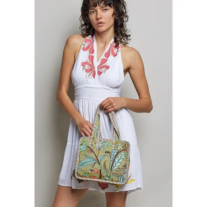 Essentials Mini Quilted Fabric Cube Bag