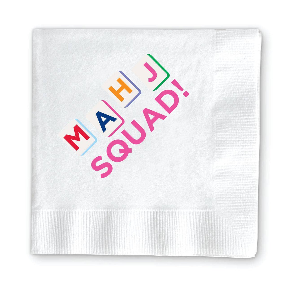 Donovan Designs - MAHJONG COCKTAIL NAPKINS: GET YOUR MAHJ ON
