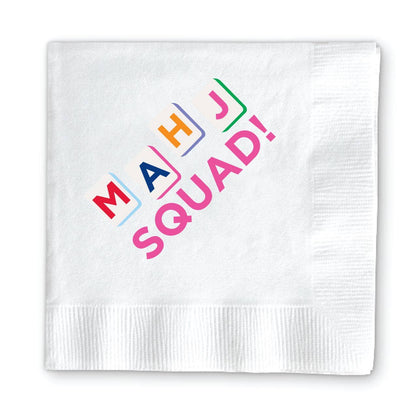 Donovan Designs - MAHJONG COCKTAIL NAPKINS: GET YOUR MAHJ ON