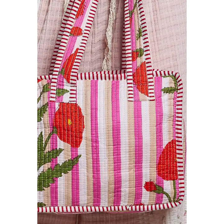 Essentials Mini Quilted Fabric Cube Bag