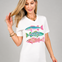 Colorful Fish V-Neck Graphic Tee