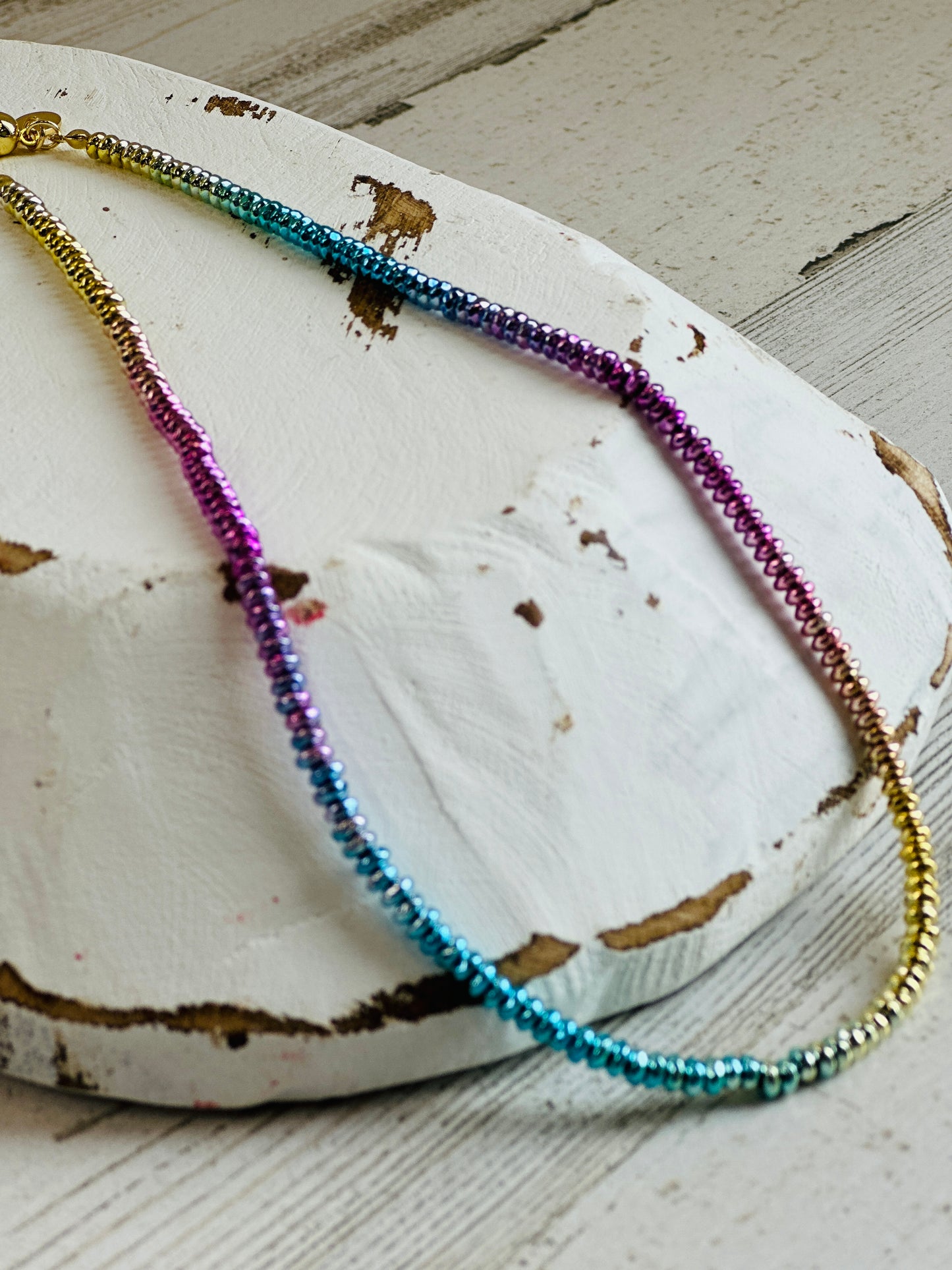 Aurora Ombre Bead Necklace