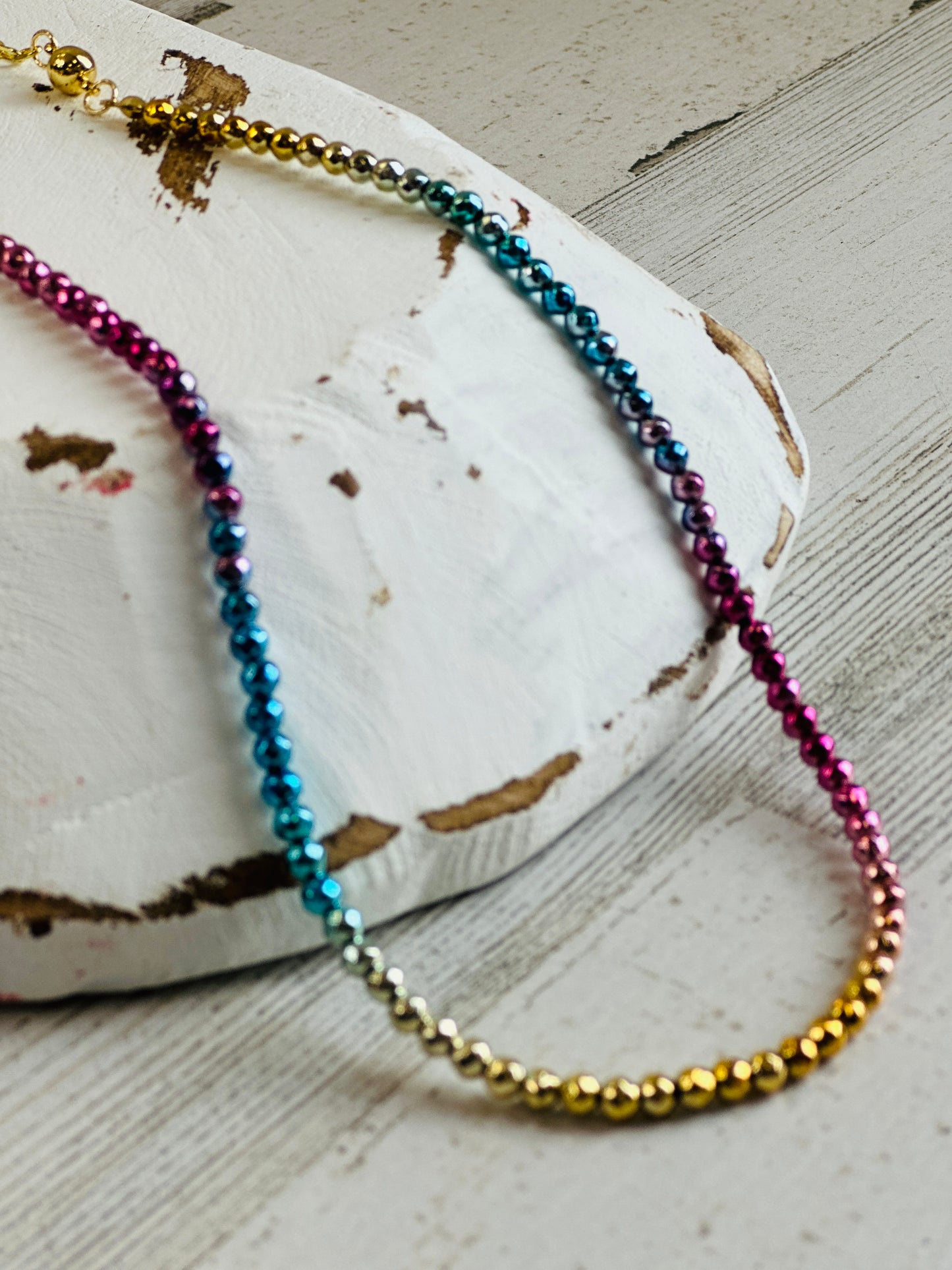 Aurora Ombre Bead Necklace