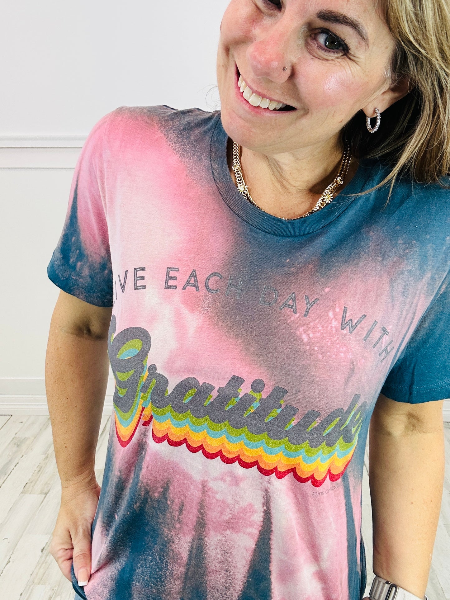 Live Each Day With Gratitude Graphic Tee