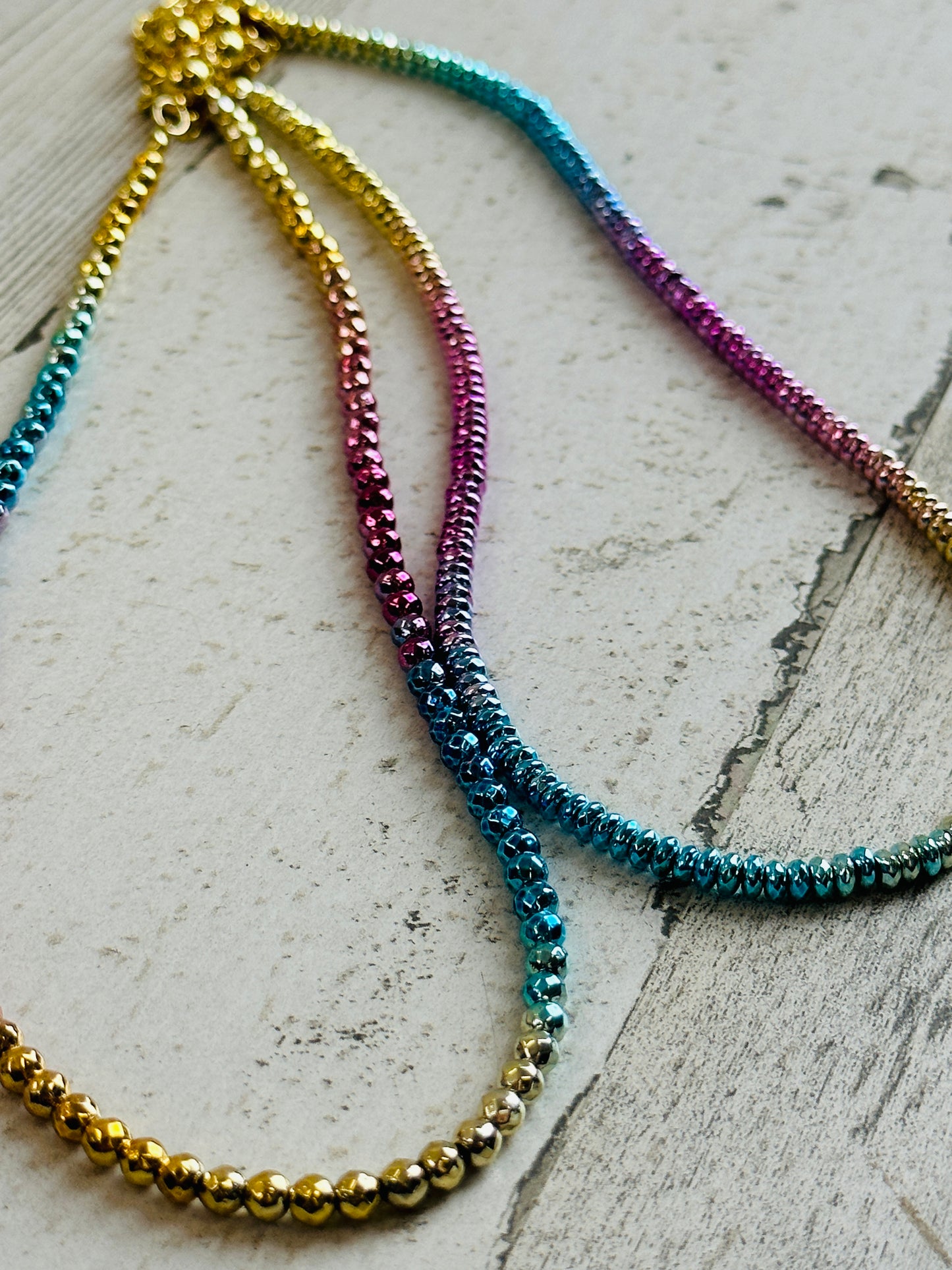 Aurora Ombre Bead Necklace