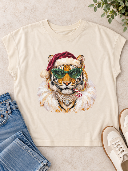 Wild About Christmas Tiger Graphic