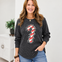 Leopard Candy Cane Cut Out Graphic