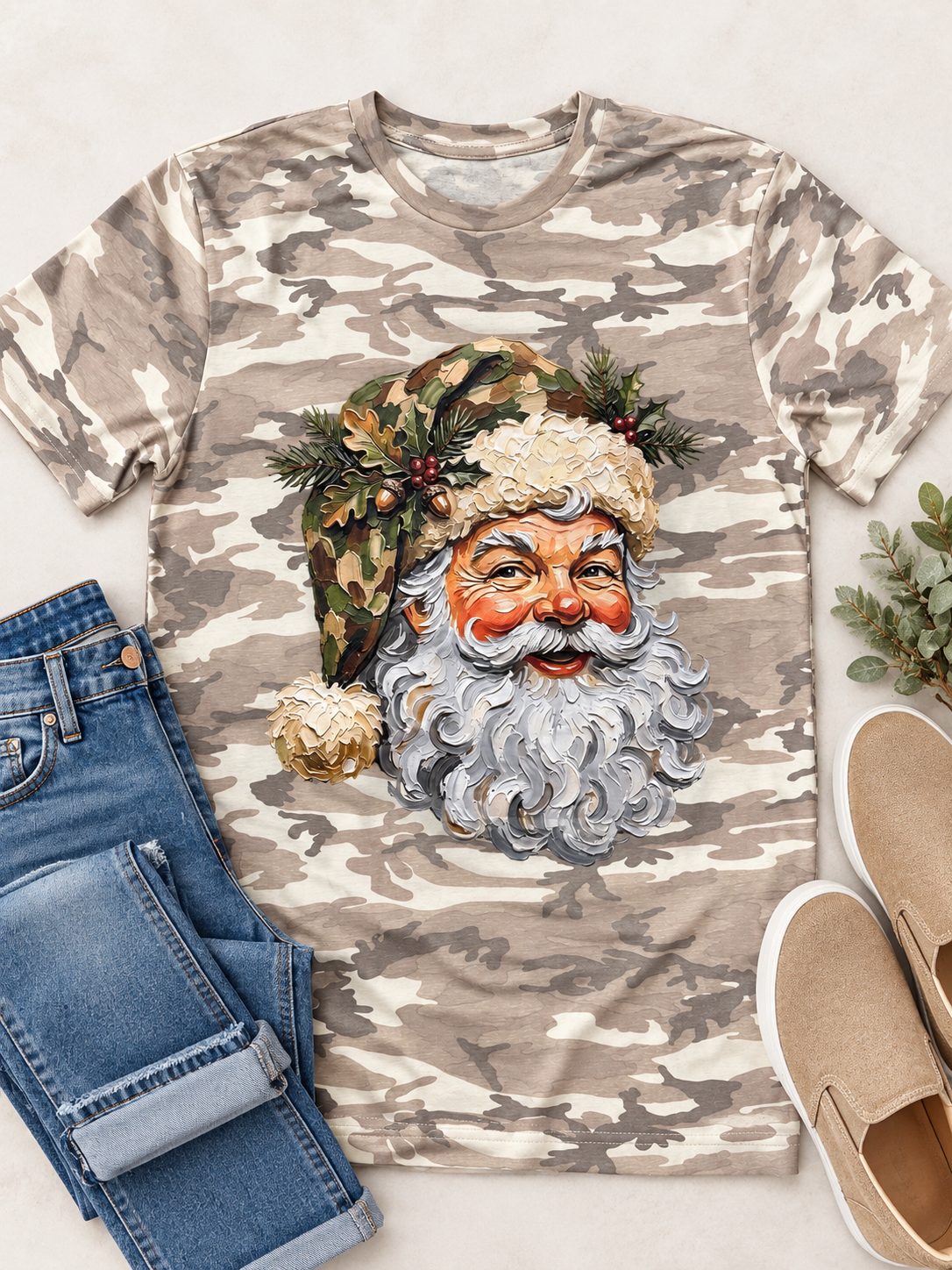 Woodland Santa Camo Graphic