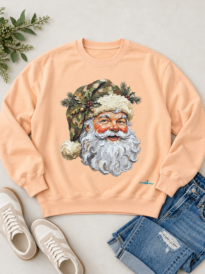 Camo Woodlands Santa Graphic