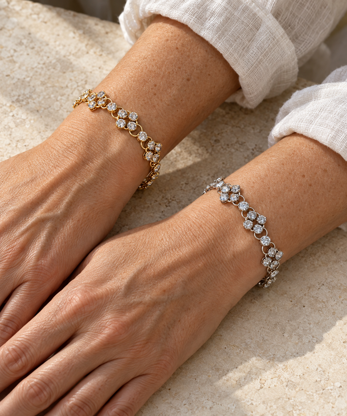 Fleur Wristlet Diamond Bezel