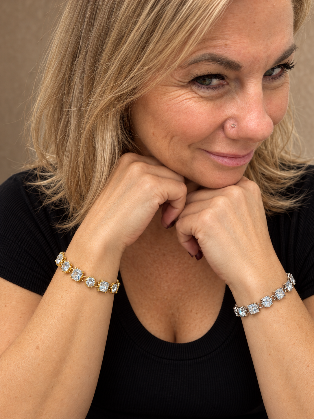 The Taylor Diamond Wristlet
