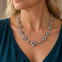 Fleur Necklace Diamond Bezel