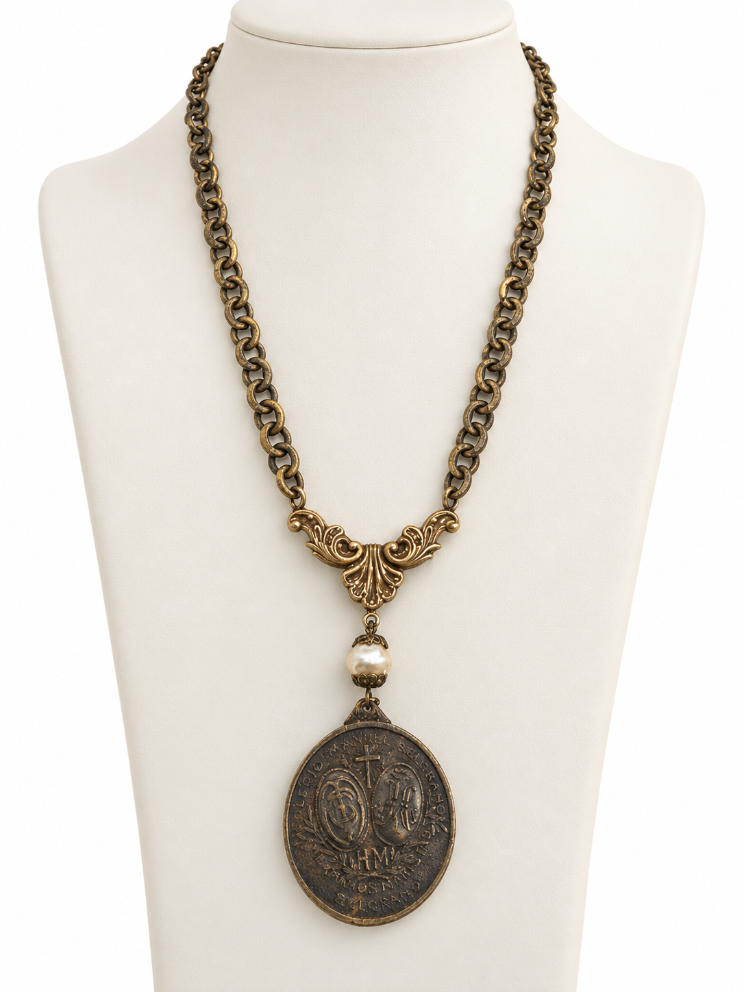 Vintage Chain Necklace with Coin