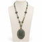 Vintage Rosary Chain with Patina Pendant
