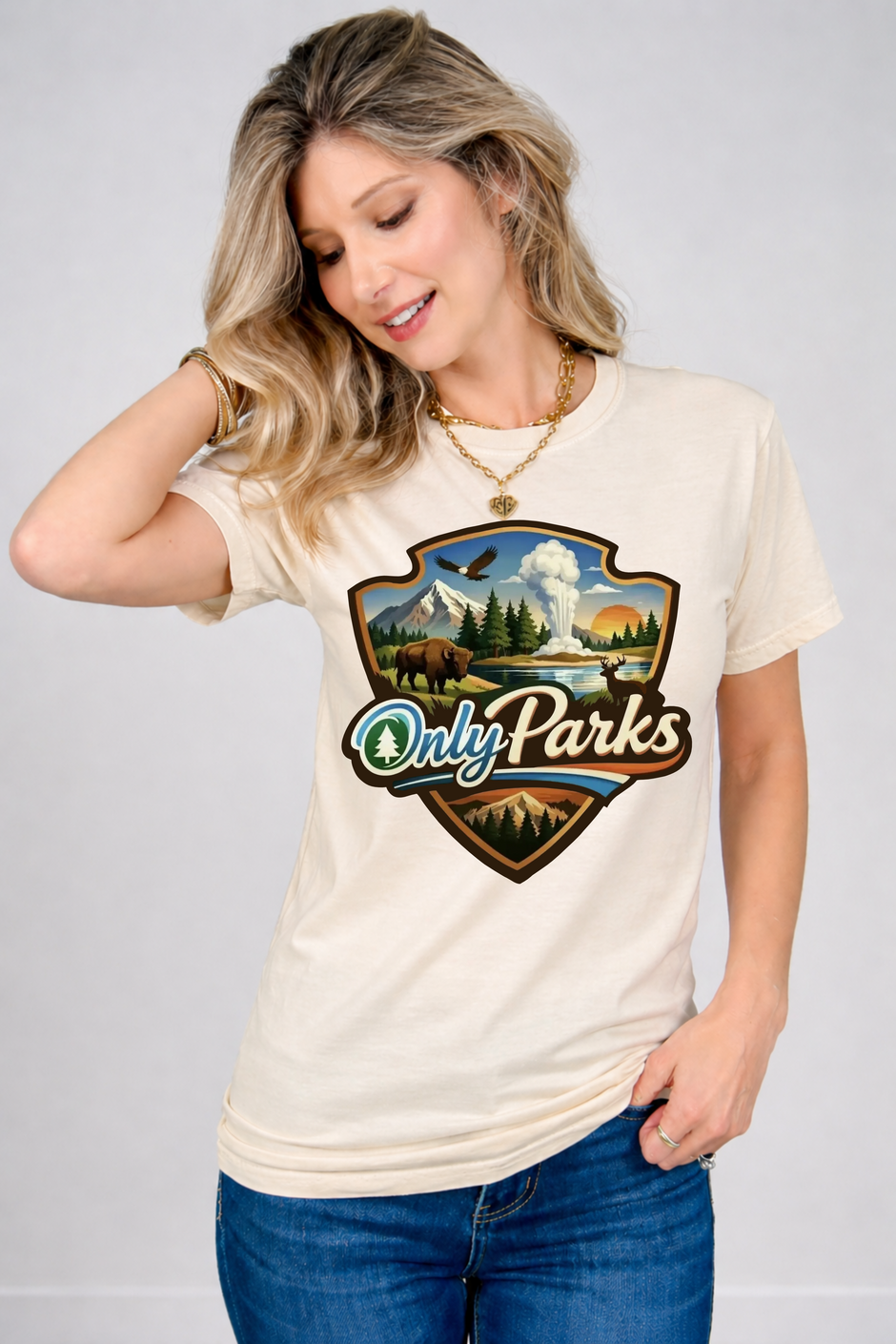 Only Parks Funny Graphic Tee
