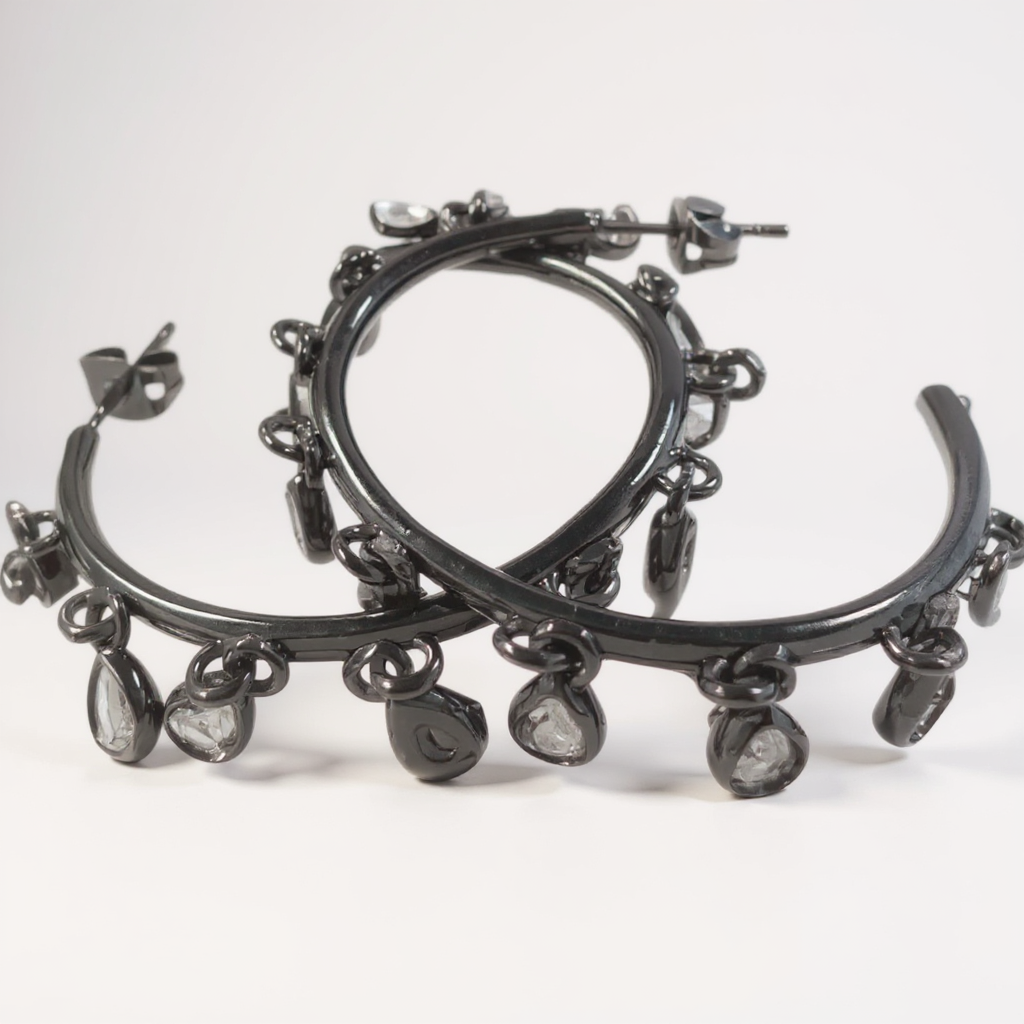 Teardrop Dangle Hoop Earring