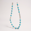 Turquoise Bead Gold Paperclip Chain