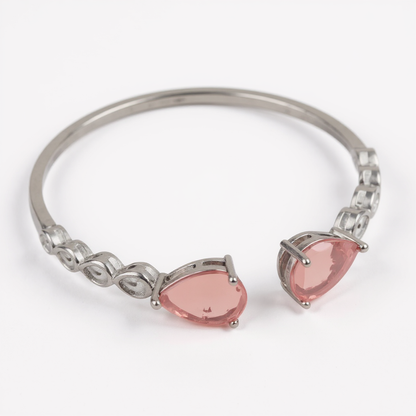 Big Water Drop Fusion Stone CZ Adjustable Bracelet