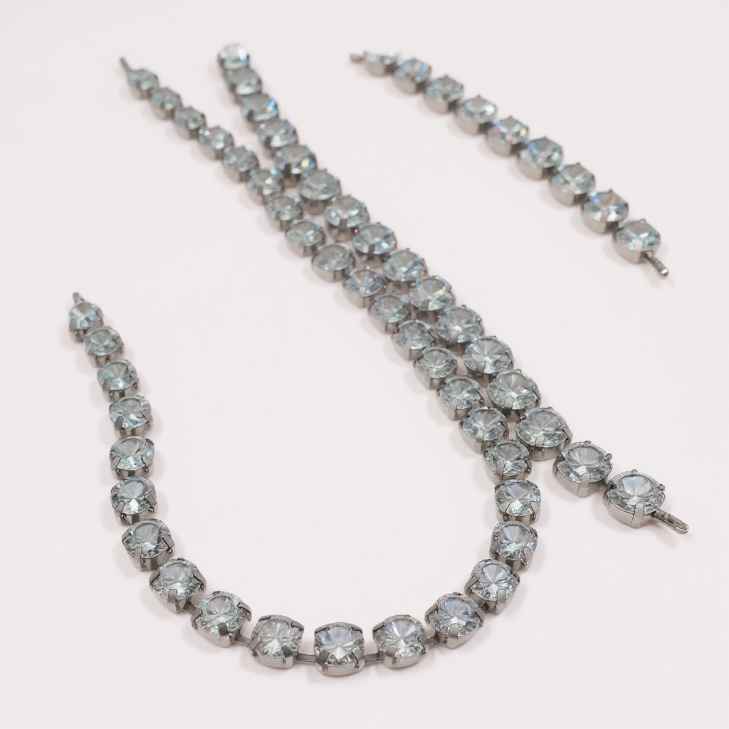 Emma Evelyn "Alice" CZ Diamond Adjustable Necklace