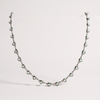 "Elise" Gunmetal Heart Choker Necklace - Mint