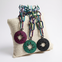 Aurora Large Paperclip Pave Circle Star Necklace