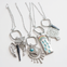 Removable Charm Necklace with Pave CZ