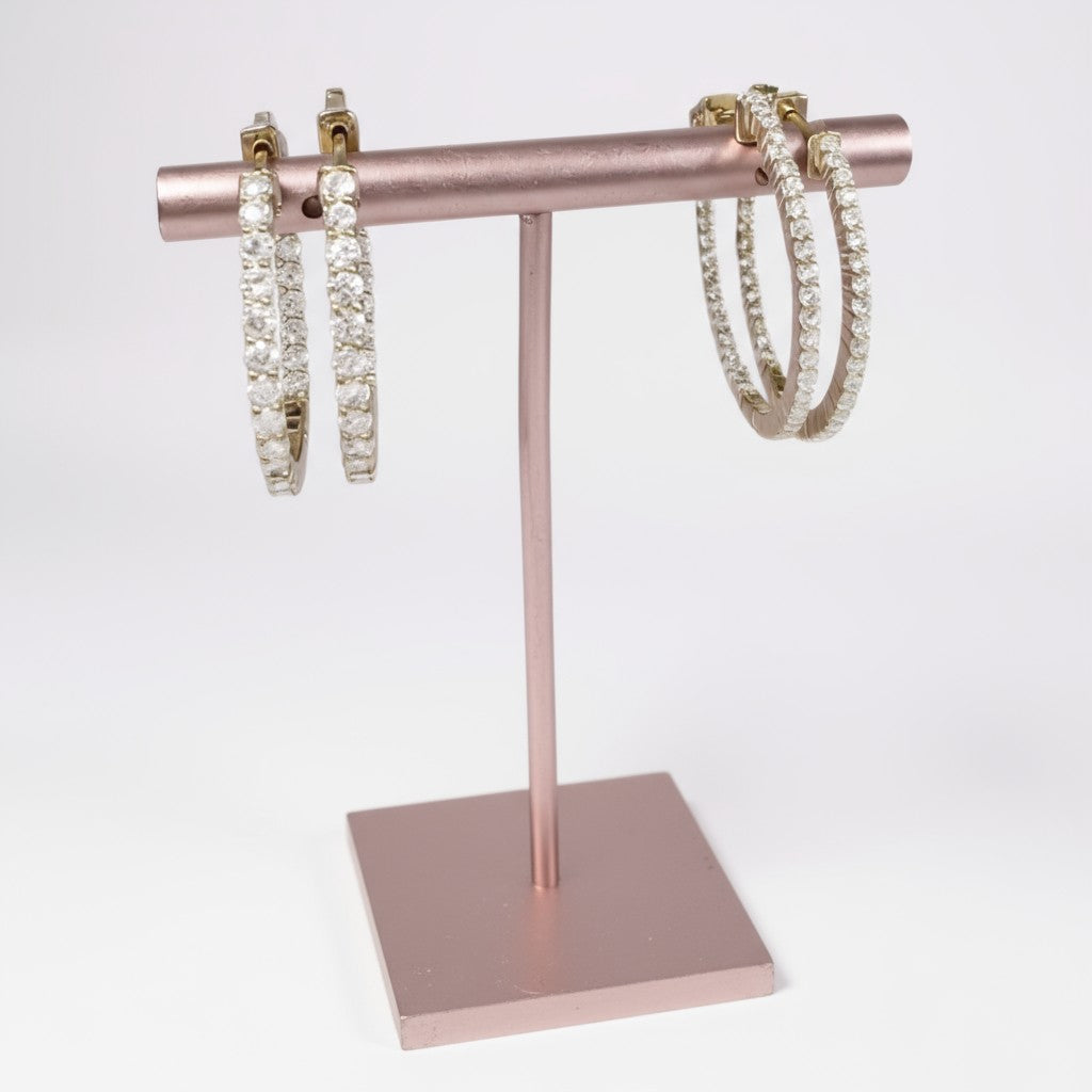 Gold 50MM Inside Out Hoop Earrings