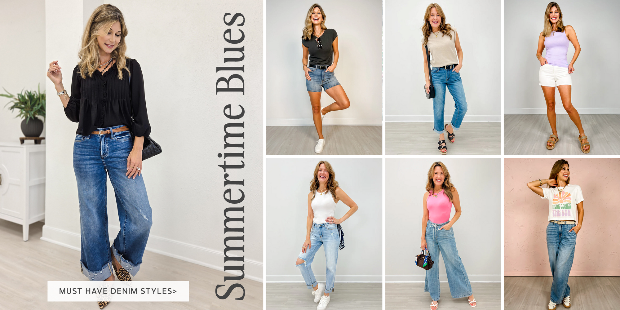 Summertime Blues - Denim Jeans and Shorts!
