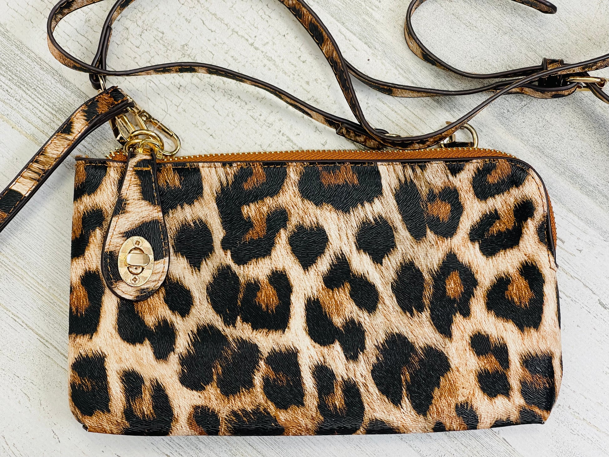 Clutch Bag with Detachable Crossbody Strap