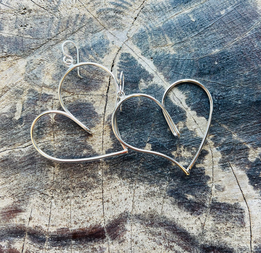 Sterling Silver Heart Earrings