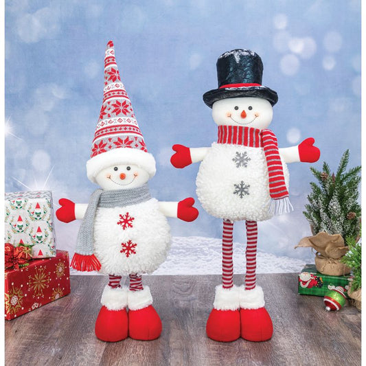 COZY SCARF SNOWMAN STRETCH LEG 2 ASST.