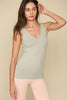 Womens Seamless U V Neck Tank Compression