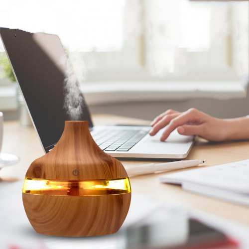 Wood Grain LED Humidifier