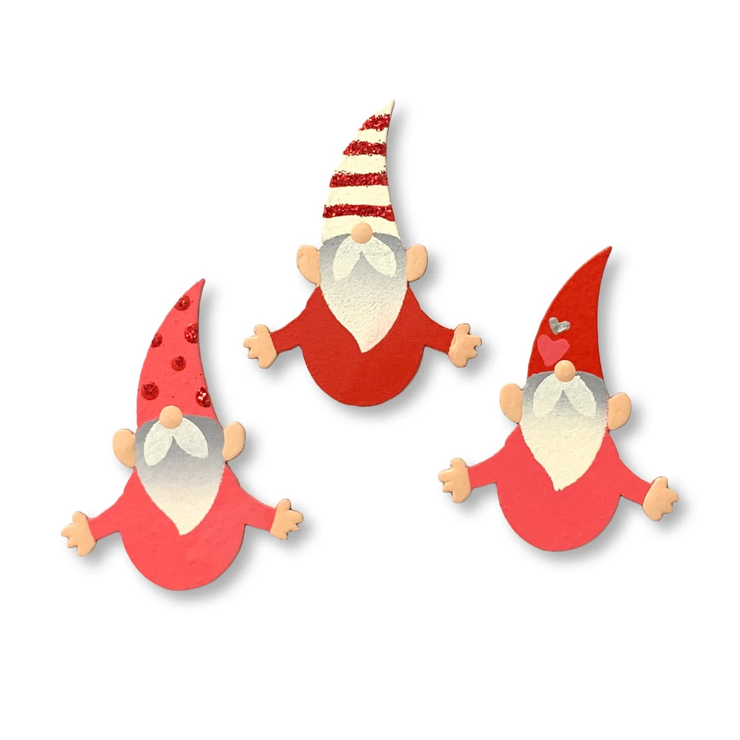 Valentine's Gnome Magnets S/3