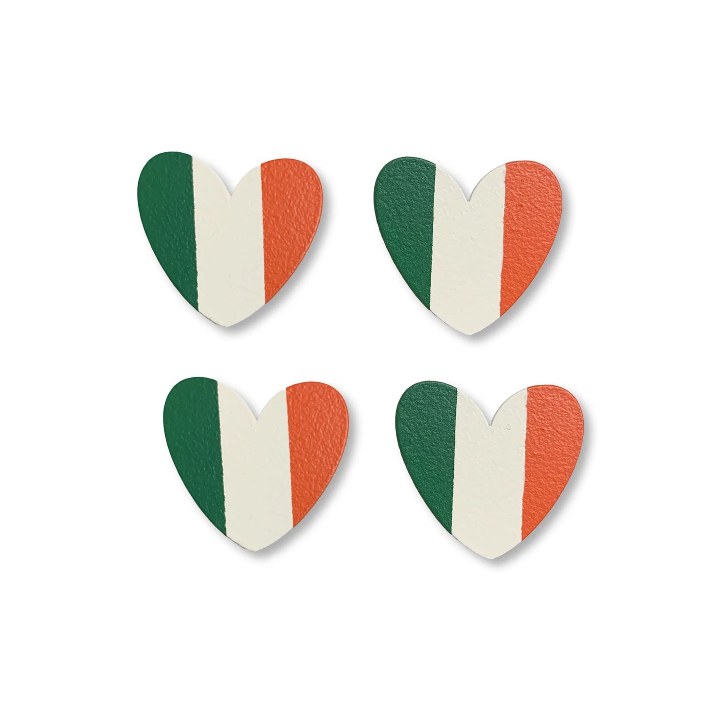 Irish Heart Magnets S/4