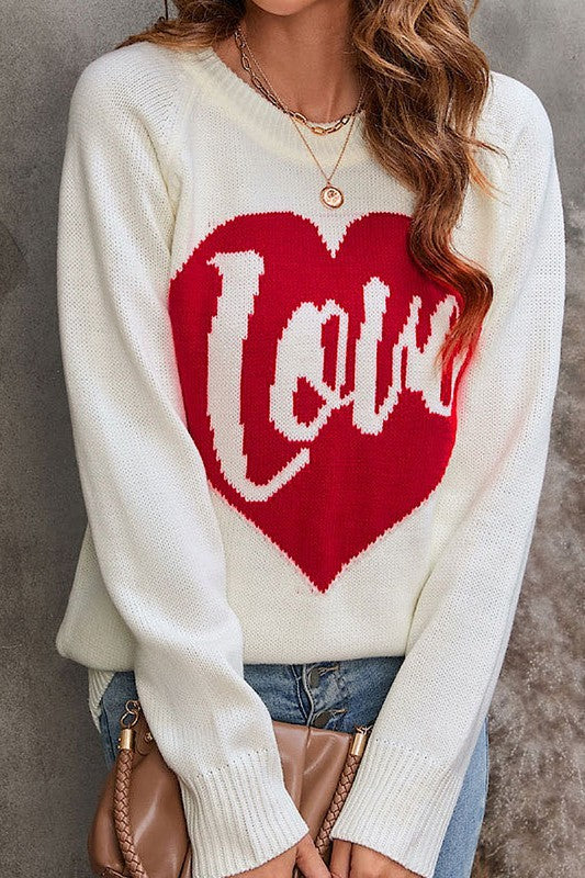 Wrapped in Love Heart Sweater