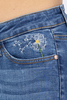 Judy Blue High Waisted Dandelion Embroidery Skinny Jeans