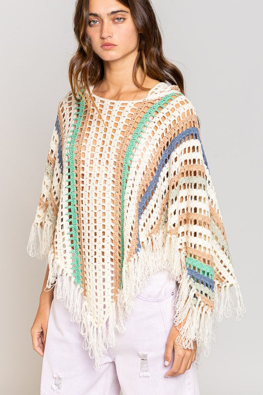 Summer Cape Sweater with Hoody