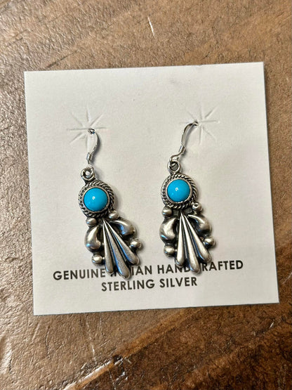 Annie Spencer Kingman Turqoise Dangle Earrings